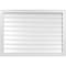 Ekena Millwork Vertical Surface Mount PVC Gable Vent: Functional, w/ 2"W x 1-1/2"P Brickmould Frame, 42"W x 30"H GVPVE42X3002SF - alternate 1